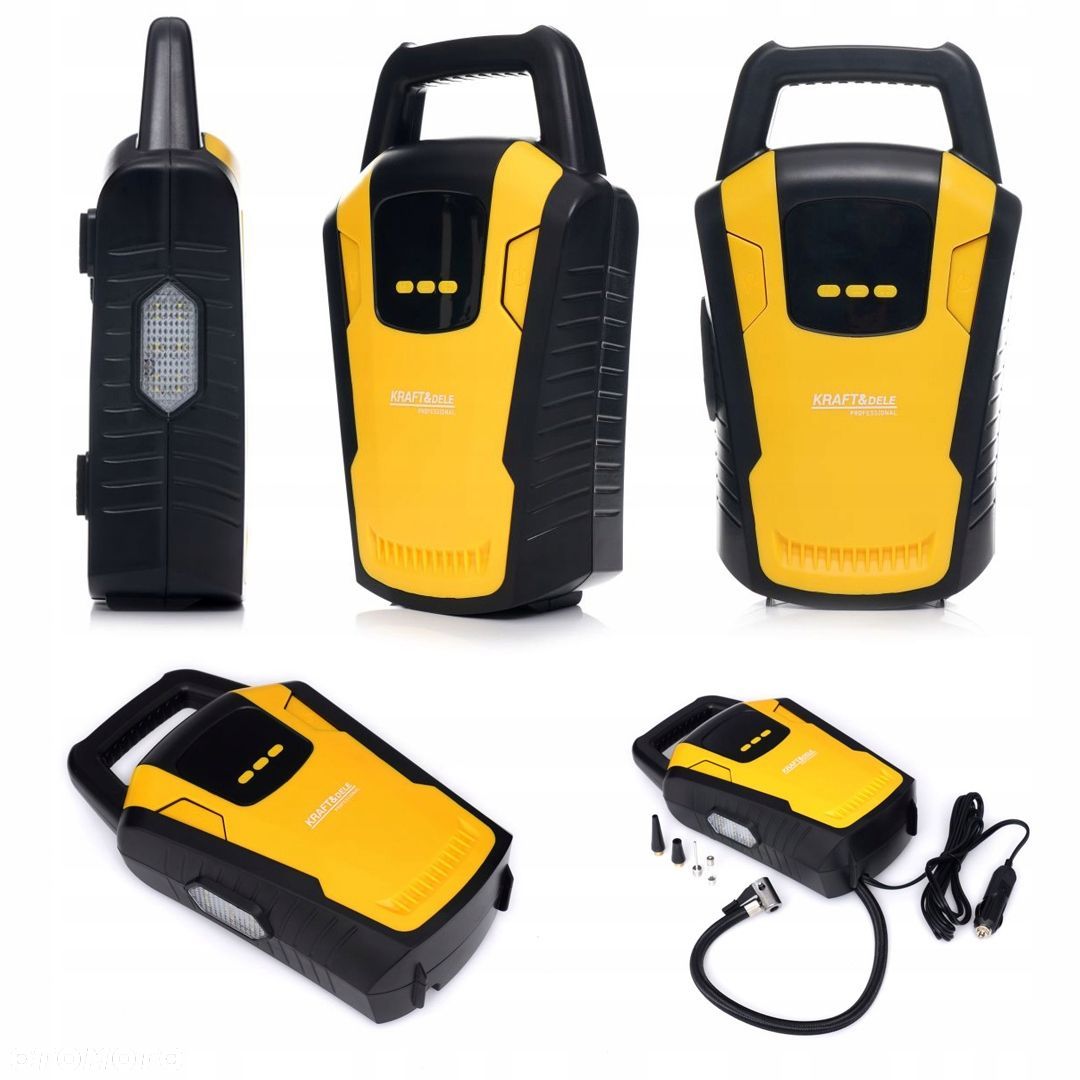 KOMPRESOR SAMOCHODOWY KRAFTDELE 12V 140W LCD - 1