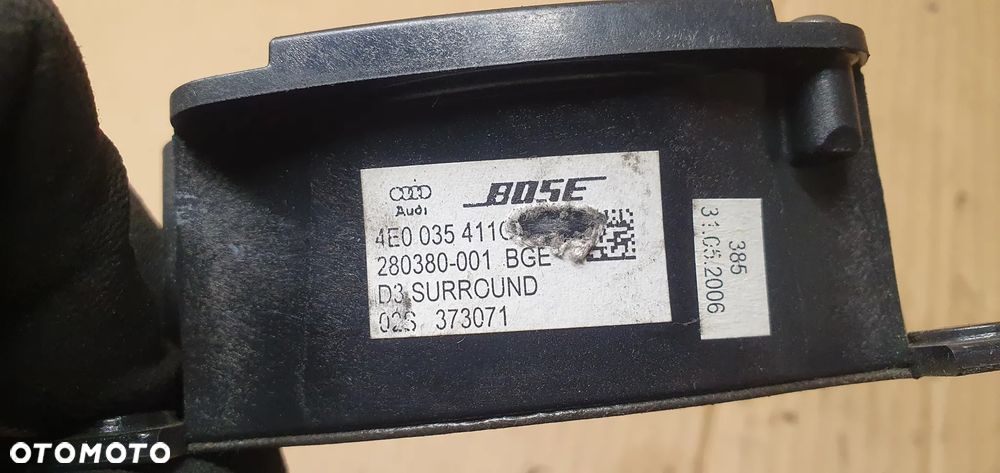 Głośnik deski półki tylnej BOSE Audi A8 D3 4E0035411G - 6