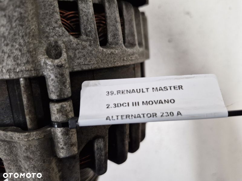 RENAULT MASTER 3 III MOVANO B 2.3 DCI ALTERNATOR 230A 231007619R - 4