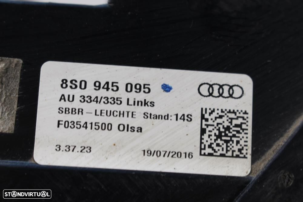 Farolim Esquerdo Audi Tt (Fv3, Fvp)  8S0945095 / Farolim Condutor Audi - 7