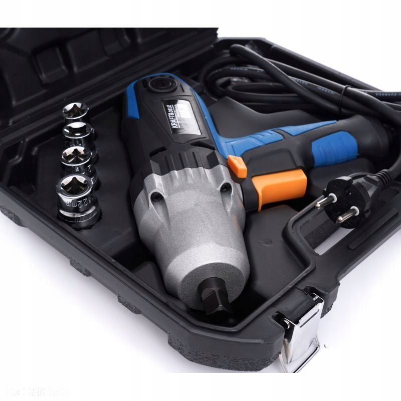 ELEKTRYCZNY KLUCZ UDAROWY 2200W 700Nm 1/2" DO KÓŁ WALIZNA  NASADKI KRAFT - 5