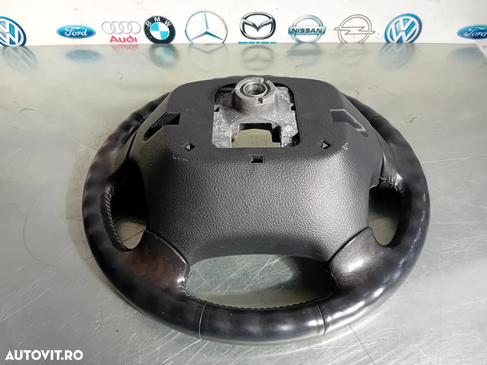 Volan Din Piele Cu Comanzi Hyundai Santa Fe 2 II An 2006-12 In Stare Buna - 6