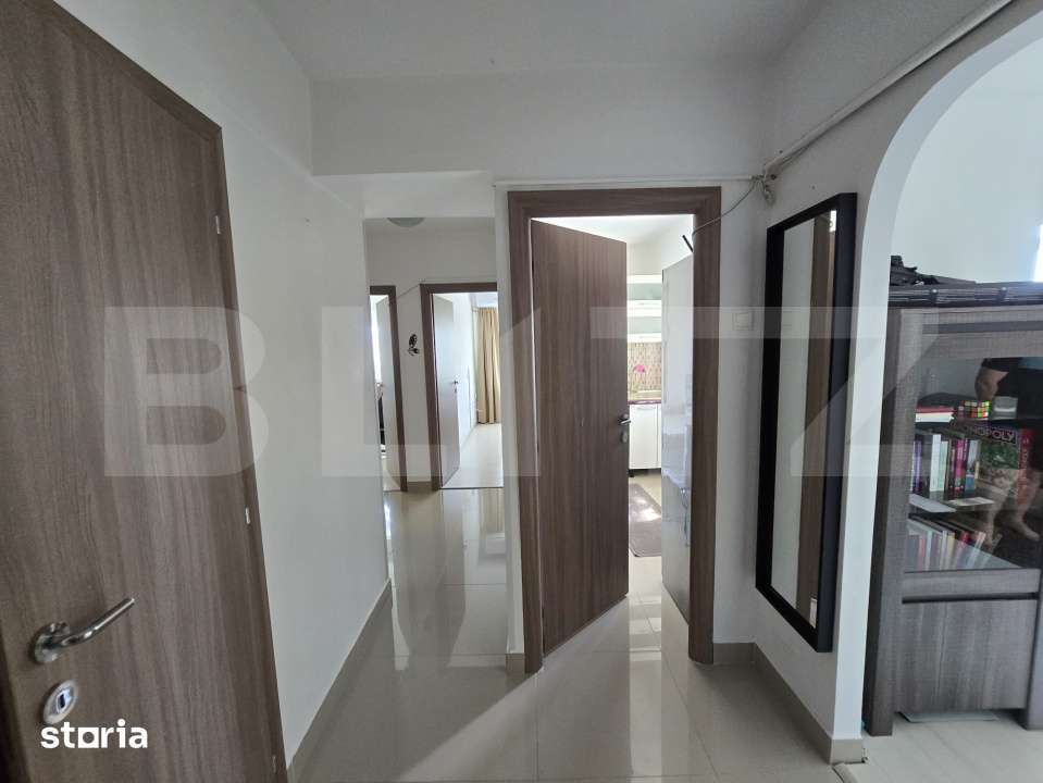 Apartament 3 camere, bloc PP, 62 mp, renovat, mobilat, zona Ultracentr — fotografia 2