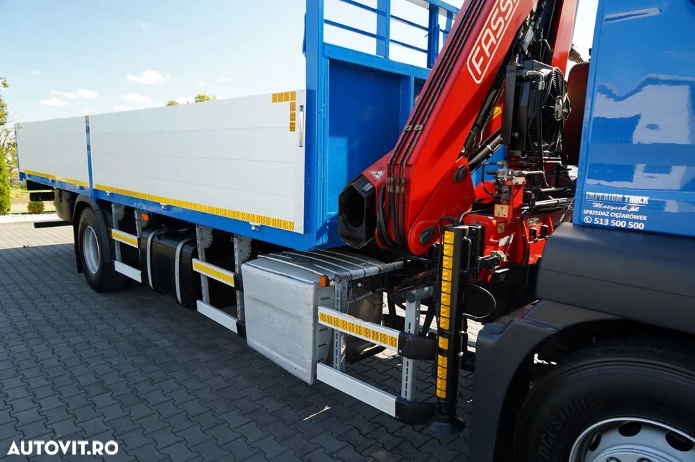 MAN TGS 18.320 / 4x2 / PLATFORMĂ - 6,8 M + FASSI F135 HDS / Rază de acțiune 8 m / PODEA REZISTENTĂ / RADIOCOMANDĂ / ROTATOARE / IMPORTAT - 20