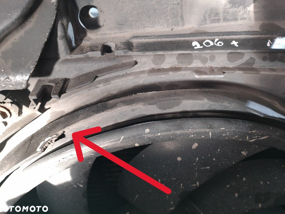 PAS PRZÓD, CHŁODNICE, WENTYLATOR PEUGEOT 206 PLUS 1.4 HDI - 9