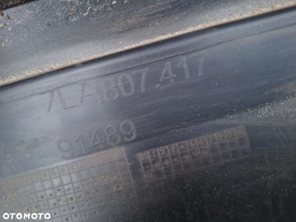 VW T6 TRANSPORTER 15-21r NIE KLEJONY! KOLOR STRUKTURY: SATINSCHWARZ ZDERZAK TYŁ TYLNY ORYG. 7E0807417 - 12