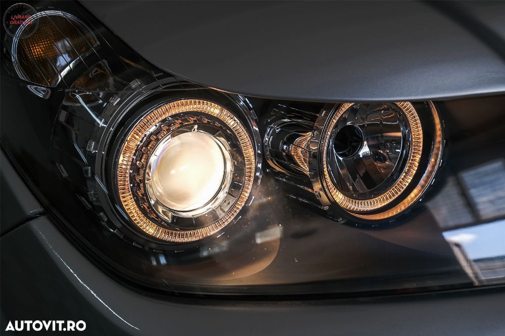 Faruri Opel Astra H (03.2004-2009) Angel Eyes Negru- livrare gratuita - 24