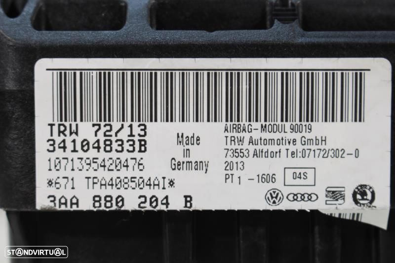Airbag De Passageiro Volkswagen Passat (362)  3Aa880204b / 34104833B / - 6