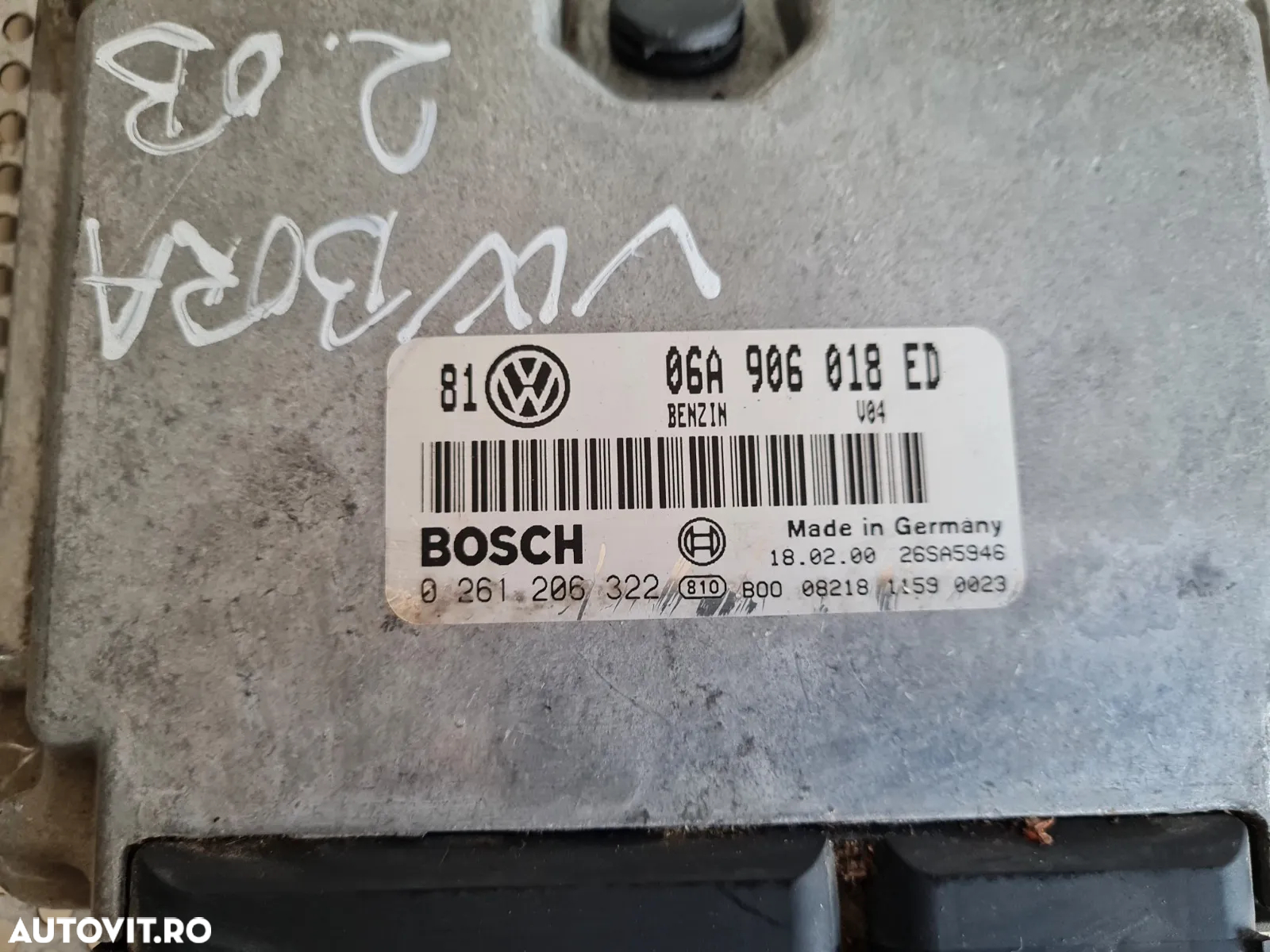 Calculator Motor ECU Vw Bora Golf 4 2.0 Benzina Cod 06AED - Dezmembrari Arad - 6