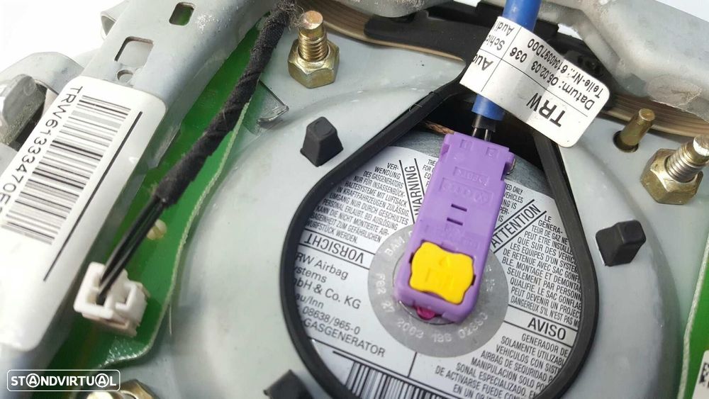 AIRBAG FRONTAL ESQUERDO AUDI A4 DESCAPOTAVEL 2003 - 4