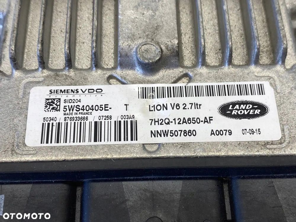 STEROWNIK SILNIKA RANGE ROVER SPORT 2.7 TDV6 7H2Q12A650AF 5WS40405ET - 15