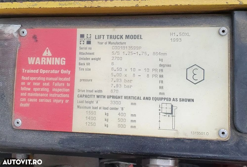 Hyster H1.50XL - 4