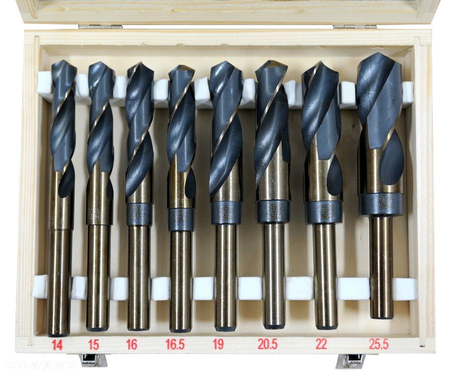 Zestaw wierteł do metalu Mar-pol 30611 8 sztuk - 4