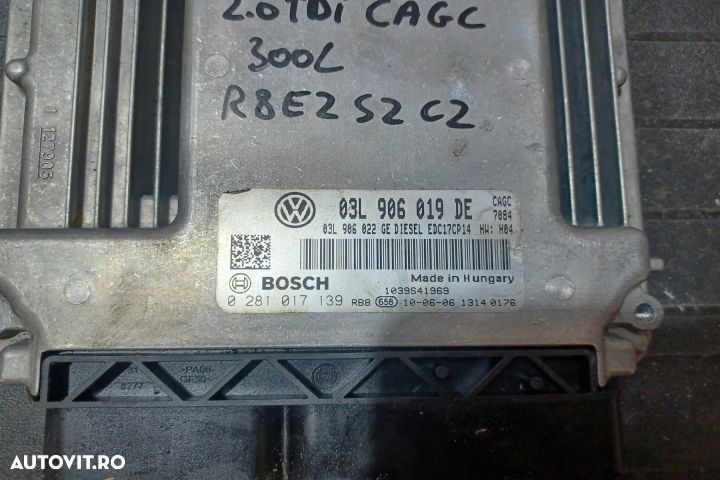 Calculator motor ECU 03L906019DE 0281017139 - 2.0 TDI CAGC 03L906019D - 3
