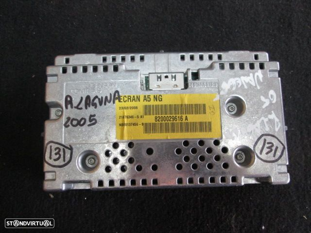 Display Relogio 8200029616 A RENAULT LAGUNA 2 2005 GPS - 2