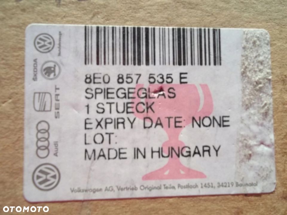 AUDI A3 A4 B6 A6 C6 WKŁAD lusterka lewy 8e0857535e - 3