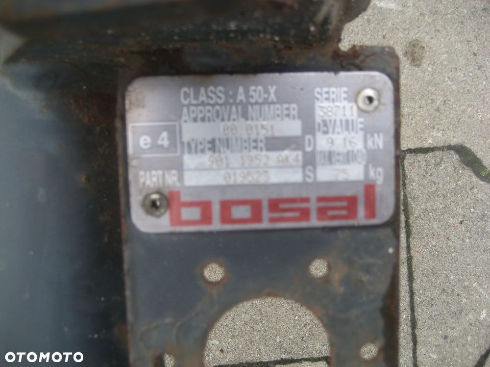 volvo 850 kombi 93-96r hak holowniczy wypinany firmy bosal a50x - 6