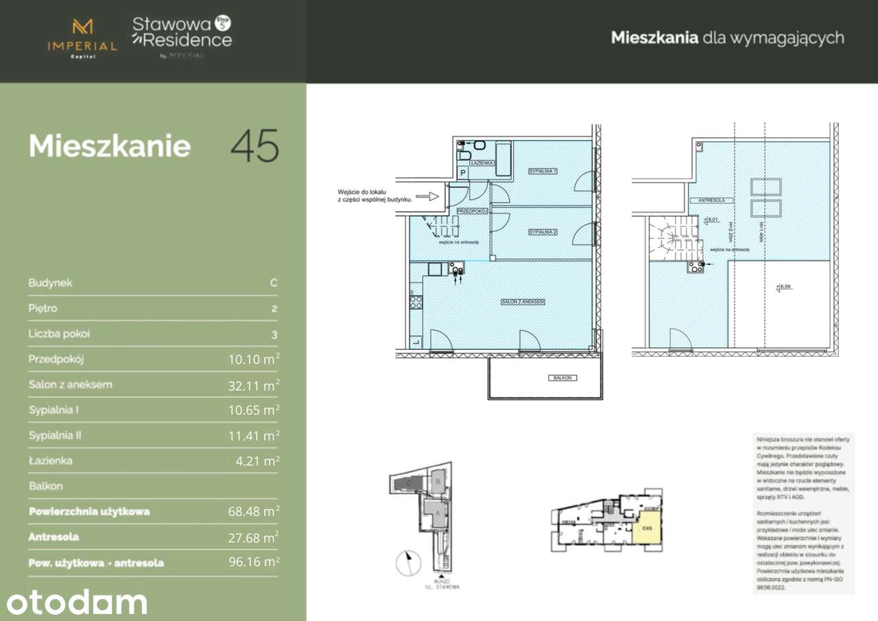 4-pokojowe mieszkanie 96m2 + balkon - Pełny obrazek: 2/18