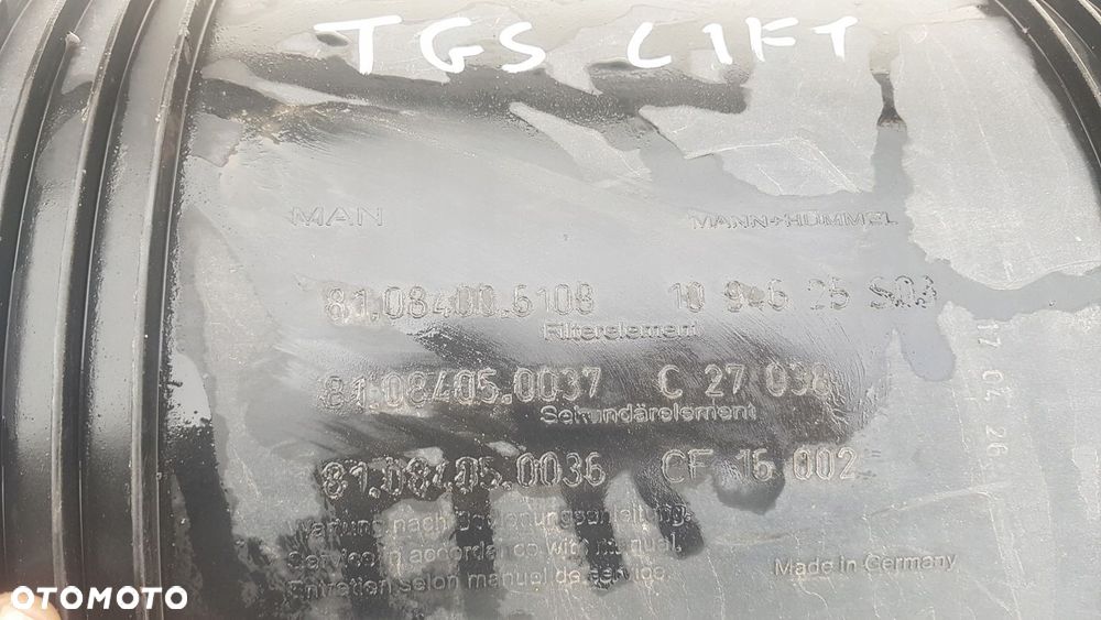 OBUDOWA FILTRA POWIETRZA MAN TGX TGS EURO 6 lift 81084006108 - 6