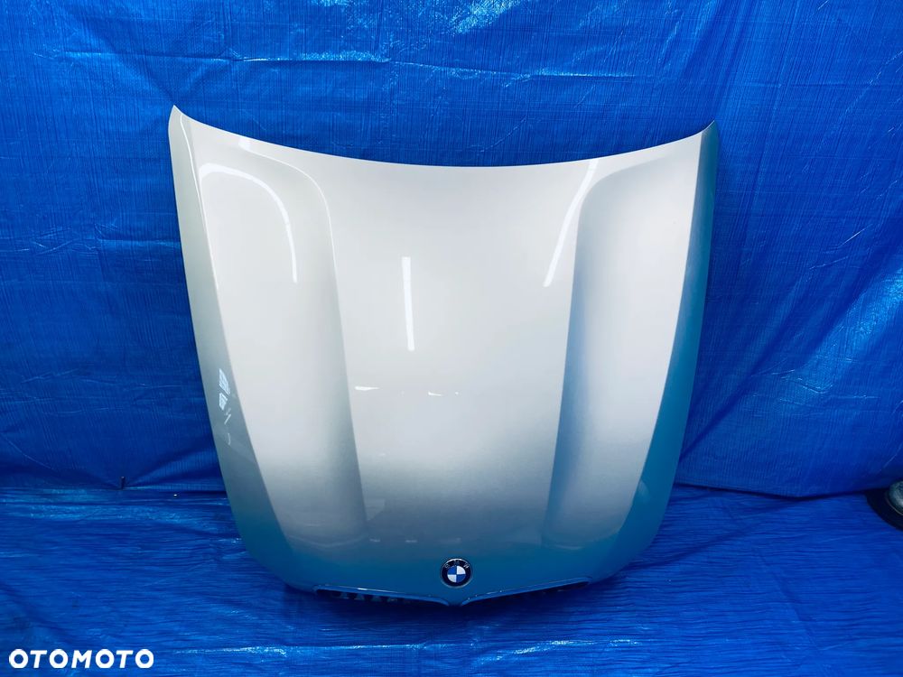 MASKA POKRYWA SILNIKA GRILL BMW X5 E70 X6 E71 LIFT ; SREBRNA LAKIER TITANSILBER 354/7 ORYGINAŁ - 1