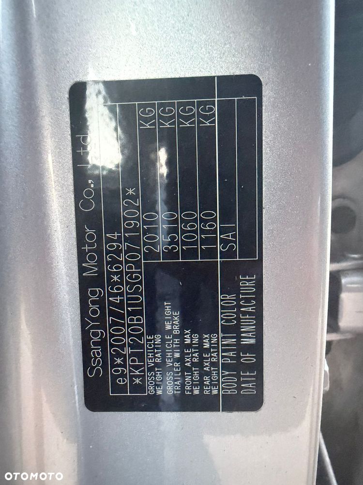 SsangYong/KGM Tivoli e-XDi 160 4WD Start/Stop Quartz - 18