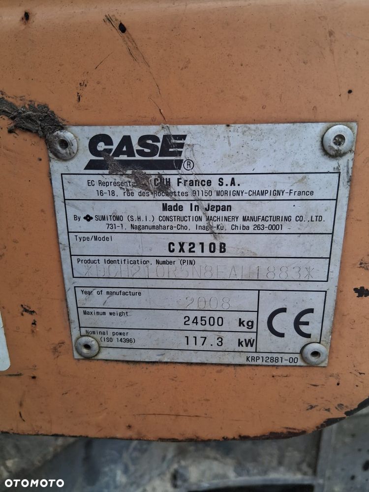 Case CX210 - 13
