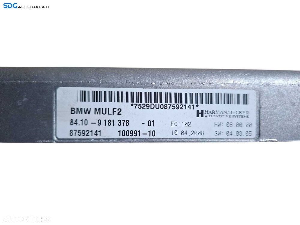 Unitate Modul Calculator Amplificator Sistem Audio Harmen Becker MULF2 BMW Seria 5 E60 E61 2003 - 2010 Cod 9181378 87592141 [L6412] - 4