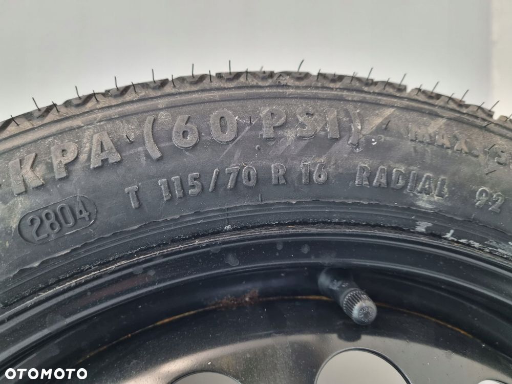 KOŁO DOJAZDOWE Opel Astra H dojazdówka 115/70 R16 4x100 2160126 zapas - 6