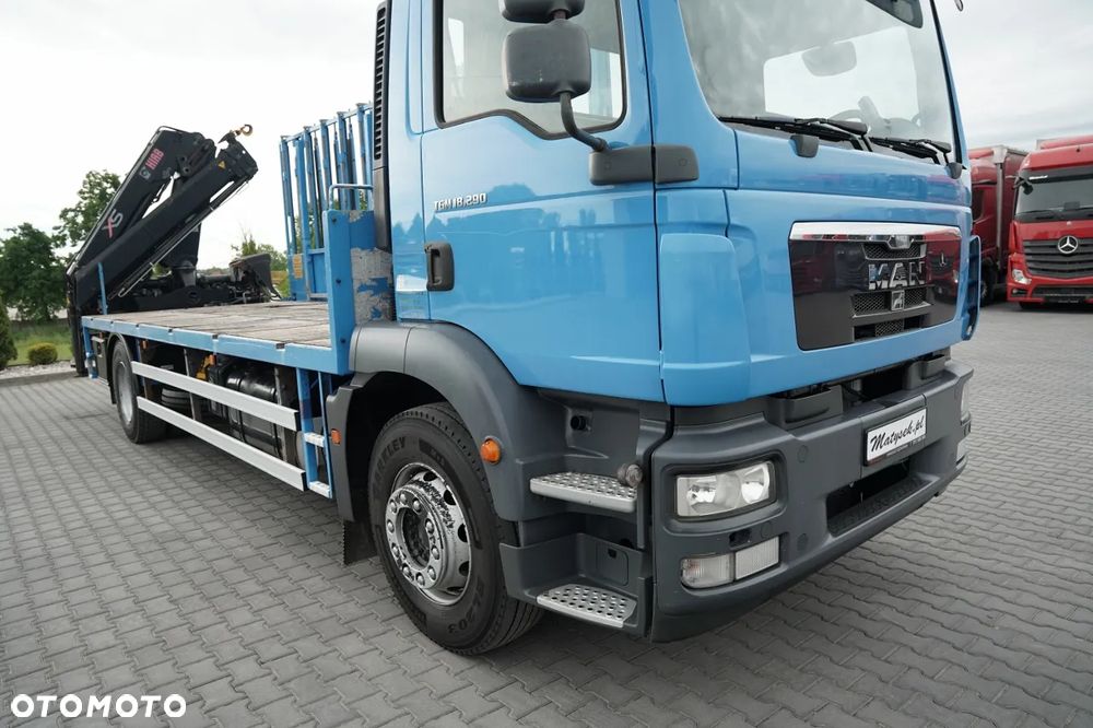 MAN TGM 18.290 / 4X2 / DO PRZEWOZU SZKŁA / HDS HIAB 122 E-2 / PLATFORMA  / UDŹWIG : 4 800 KG / STEROWANIE RADIOWE / EURO 5 - 12