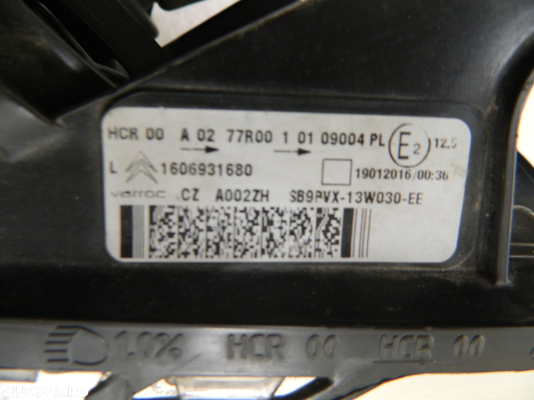 Far stanga Citroen DS3 Halogen, 2010, 2011, 2012, 2013, 2014, 2015, cod origine SB9PVX-13W030-EE. - 5