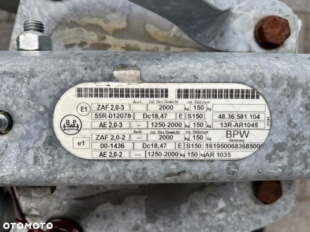 Humbaur HIRTH AT 2000 PRZYCZEPA DWUOSIOWA BURTOWA NISKOPODŁOGOWA - 11