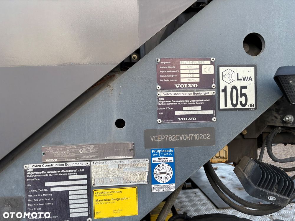 Volvo P7820C ABG Rozściełacz Asfaltu na gąsienicach 2017rok układarka 2,5-5m Niwelacja, stan bdb import - 33