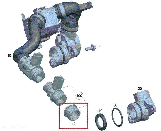 MERCEDES WIELE MODELI Uszczelniacz odmy OM642 ORYGINAL - 4