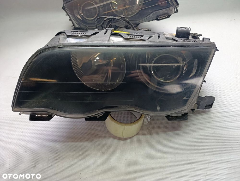 BMW 3 E46 lampa przednia przód xenon Europa lift oryginał kompletna - 2