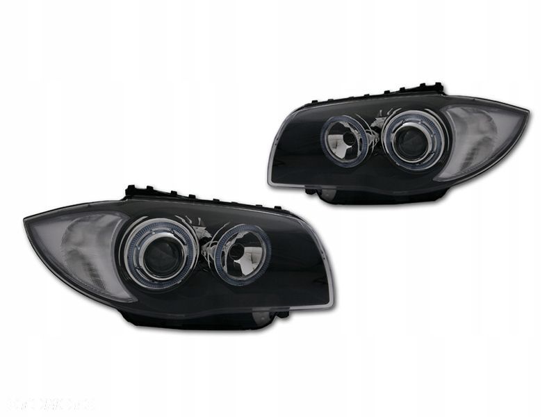 Reflektory Lampy kpl Tuning Xenon look Black Bmw 1 e81 e82 e87 e88 2004-13 - 1