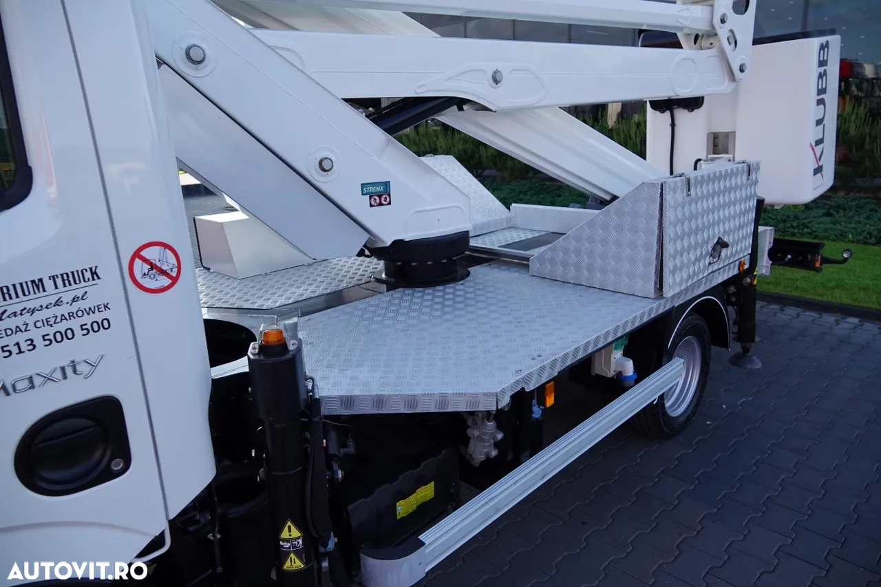 Renault MAXITY 130,35 / 20 METRI LIFT / KLUBB VAT-66-NLX COS / COS 2 PERSOANE - 250 KG / DUPA CONTRACTUL DE SERVICE - 12