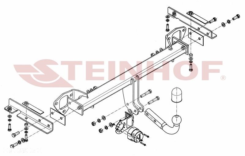 Hak holowniczy + WIĄZKA 7PIN do Subaru Forester (SH) od 2008 do 2013 - 2