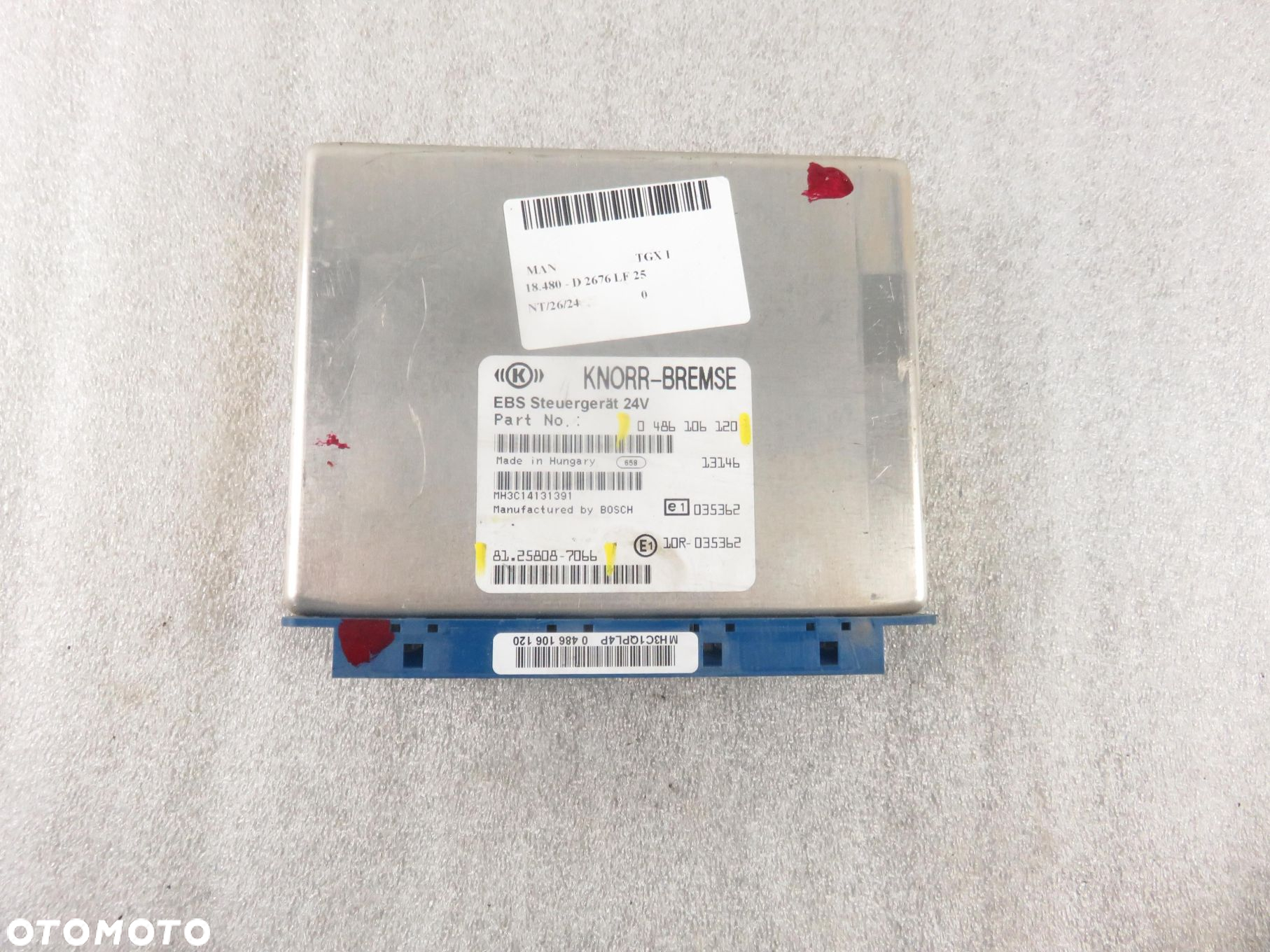 EBS STEROWNIK ECU MODUŁ EBS VOLVO FH 0486106120 - 6