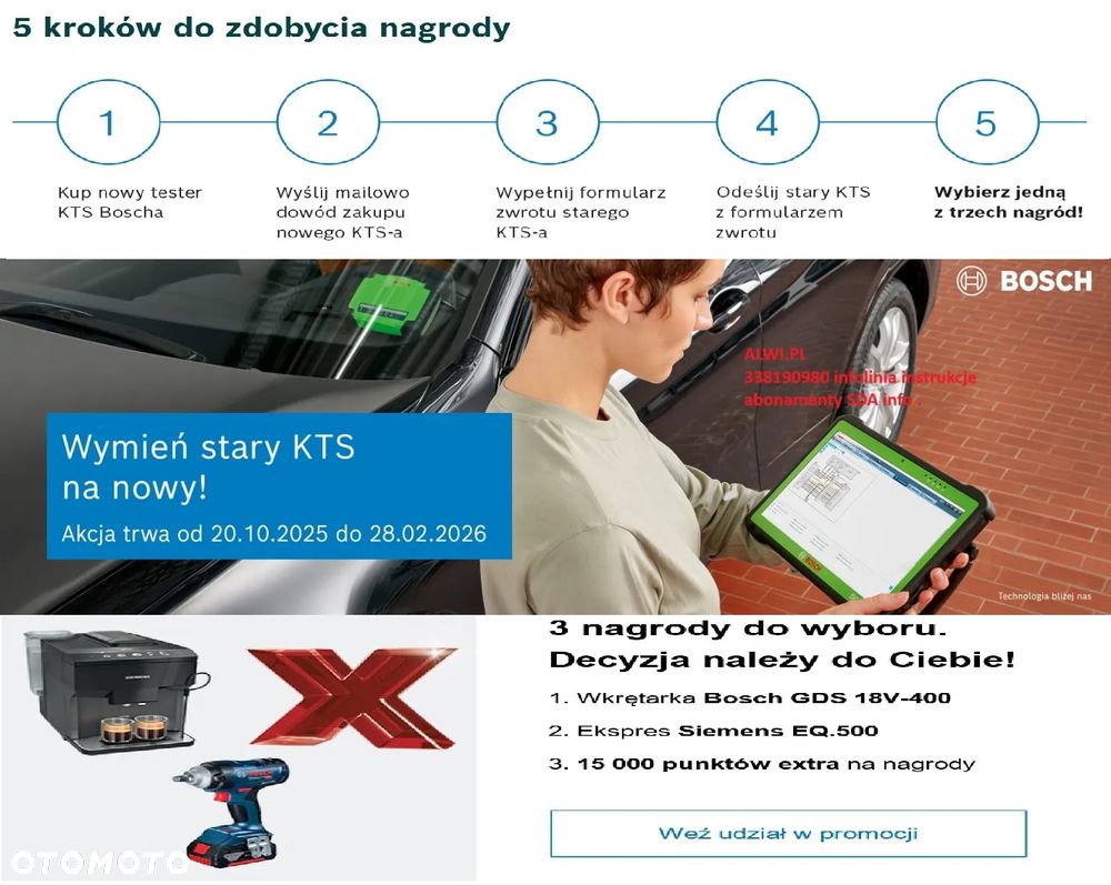 Kts 960 Bosch Sda tester lub KUP - Wymień zdaj stary nagroda - 21