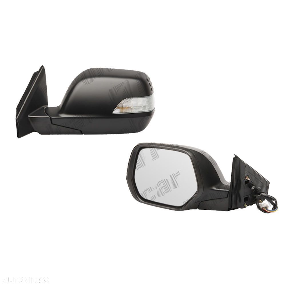 Oglinda exterioara Honda CRV (Re), 2006-12.2012, stanga/dreapta, Crom, electrica, Cu incalzire, carcasa neagra, Convex, 76250SWAP21 3878517E - 1