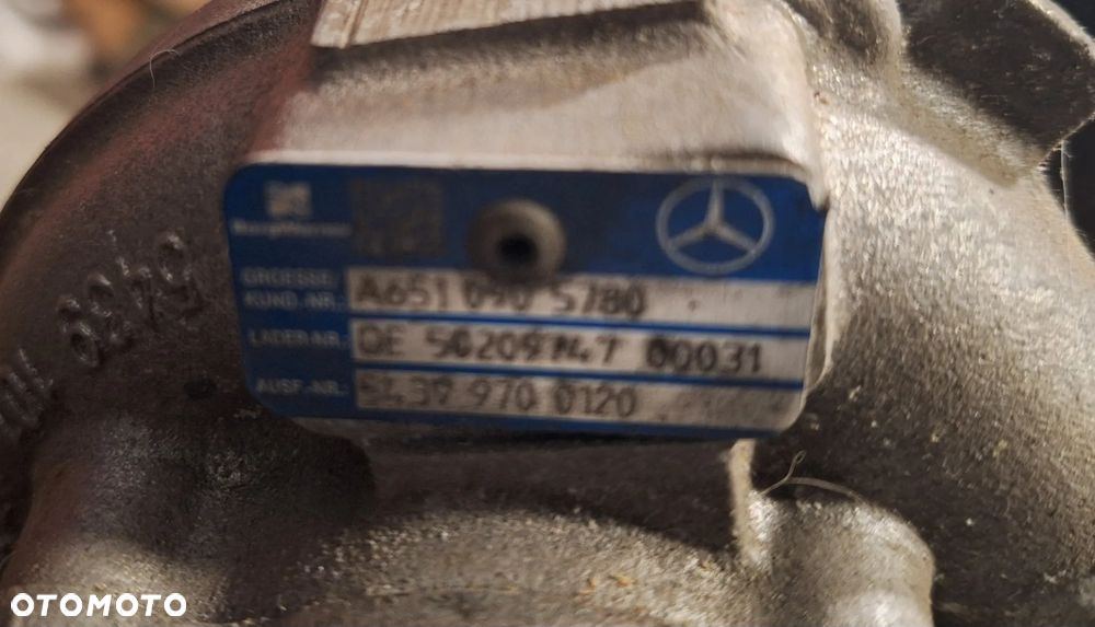 MERCEDES W212 W204 2.2 CDI TURBINA TURBOSPRĘŻARKA BITURBO A6510902880 A6510905780 - 9