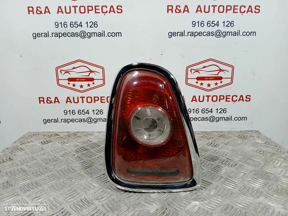 Farolins Trás Traseiro Direito ARO PRETO Mini Cooper R56 Pré LCI Originais - 10