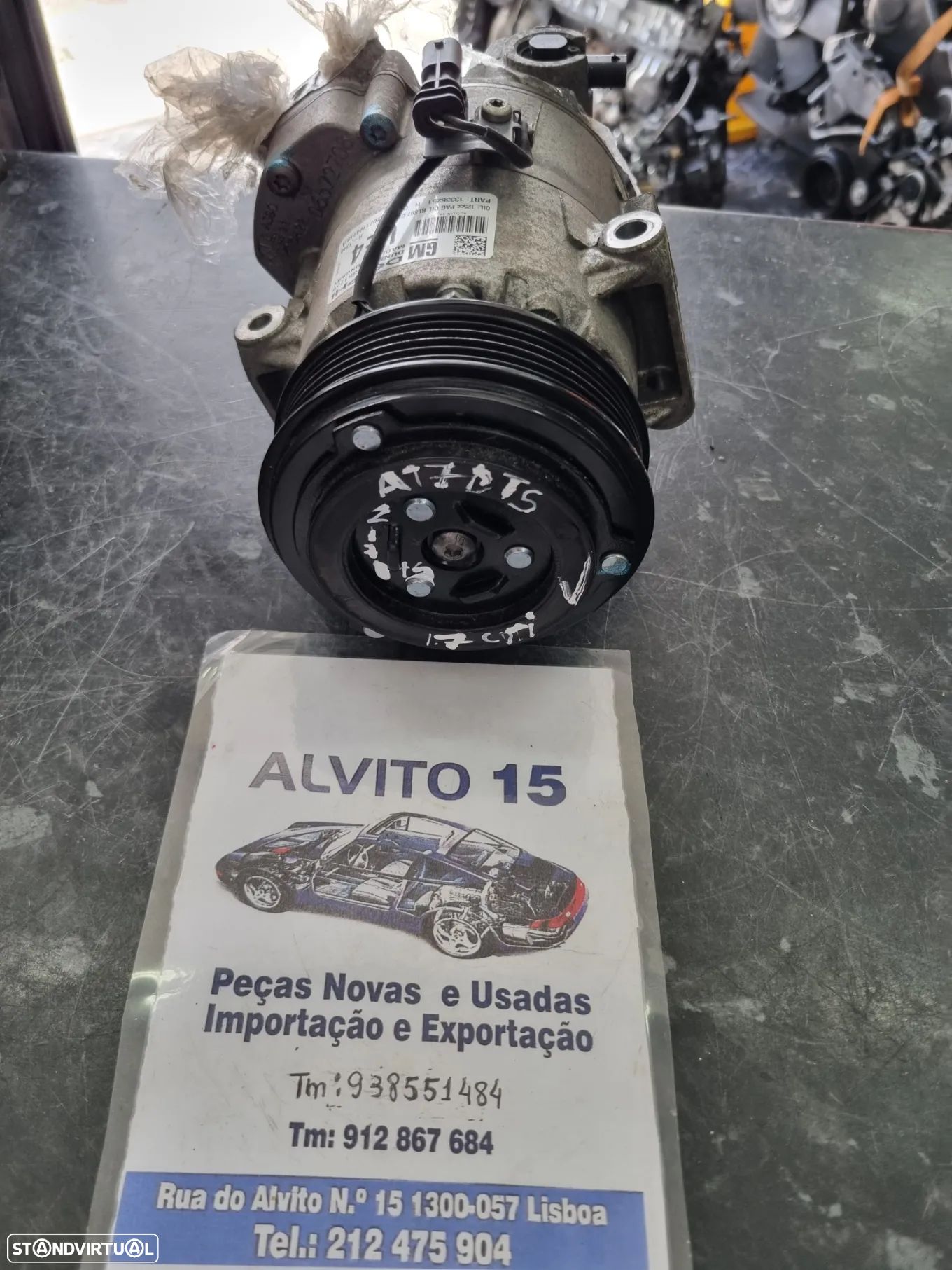 Compressor de ac Opel Zafira - Astra  - Ref : do motor : A17DTS - 1
