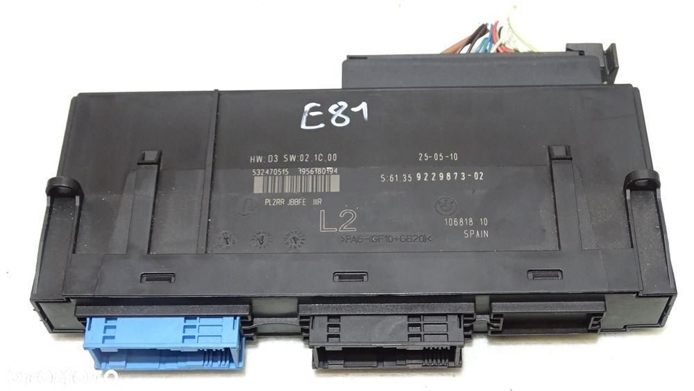 MODUŁ KOMFORTU BMW E81 116i 2.0 9229873 - 1