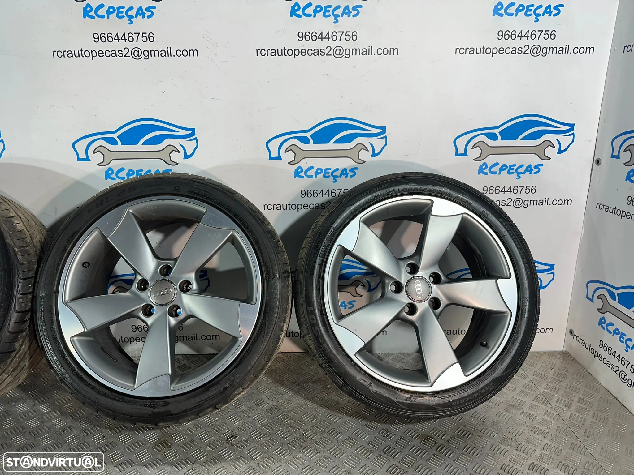 .Conjunto Jantes 18 Rotor Audi S-Line A3 8P 5x112 8J ET42 - 5