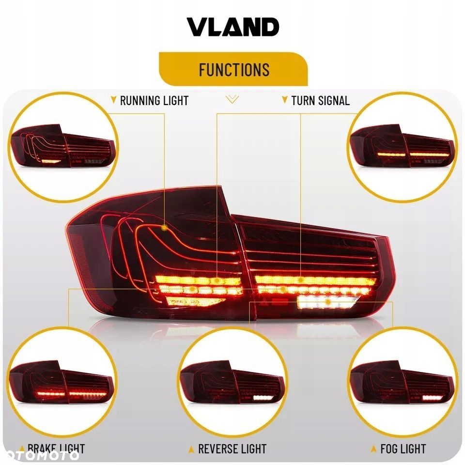 lampy tyl kpl vland led laser neon dynamiczne tuning bmw 3 f30 2011- 15-20 - 7