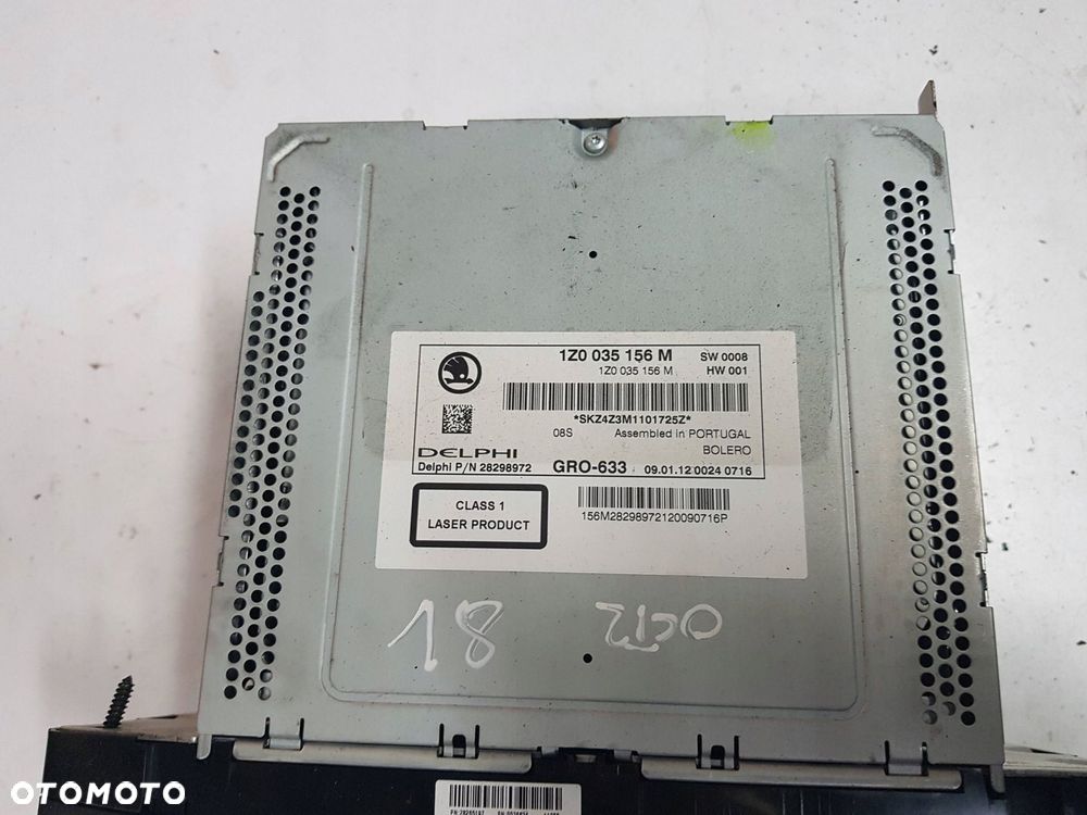 SKODA OCTAVIA 2 II LIFT 08-12r RADIO CD 1Z0035156M - 3