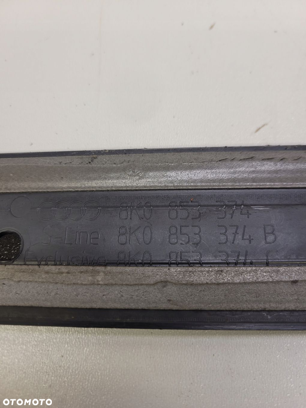 LISTWA PROGOWA PRAWY PRZÓD AUDI A4 B8 8K0853374 - 5