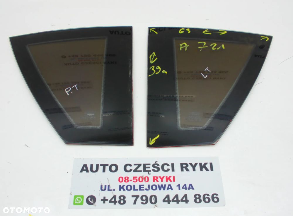 Aixam A721 Szyba Boczna Tył wklejana - 1