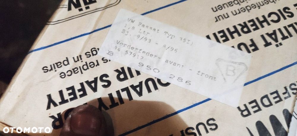 KR SPRĘŻYNY ZAWIESZENIA PRZÓD GOLF IV BORA PASSTA - 3